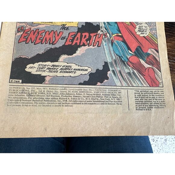 DC Comics The Amazing Adventures Of Superman Comic May 1971 #237 Bagged Boarded - Picture 3 of 5